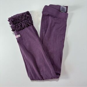 Ruffle butts 6 Purple Ruffled Kids Leggings